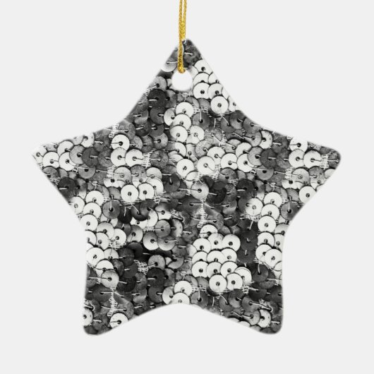 Silberreihen Keramik Ornament (Vorne)