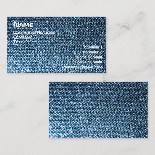 Silberreihen Visitenkarte (Vorne/Hinten)