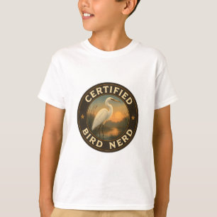 Silberreiher Sonnenuntergang Vintage Feuchtgebiet T-Shirt