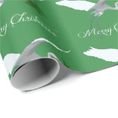 Silberreiher - Vogel Geschenkpapier (Rolleneckpunkt)