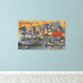 Silberring, Florida - Große Buchstabenszenen 2 Leinwanddruck (Insitu (Holzboden))