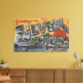Silberring, Florida - Große Buchstabenszenen 2 Leinwanddruck (Insitu (Wohnzimmer))