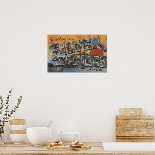 Silberring, Florida - Große Buchstabenszenen 2 Poster (Küche)