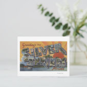 Silberring, Florida - Große Buchstabenszenen 2 Postkarte (Stehend Vorderseite)