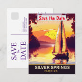 Silberring, Florida, Reisepostkarte, Save The Date (Vorne/Hinten)