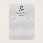 Silberringen Schmuckkarte für Foto (Vorderseite)