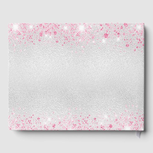 Silberrosa Geburtsname Gästebuch (Rückseite)
