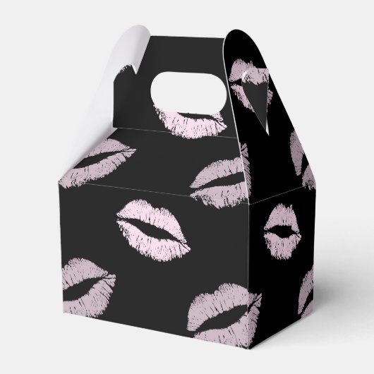 Silberrosa Küsse Geschenkschachtel (Rückseite)