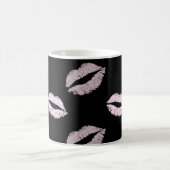 Silberrosa Küsse Kaffeetasse (Mittel)