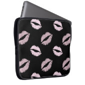 Silberrosa Küsse Laptopschutzhülle (Vorne Rechts)