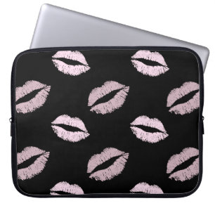 Silberrosa Küsse Laptopschutzhülle