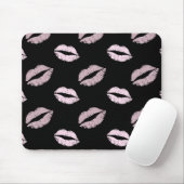 Silberrosa Küsse Mousepad (Mit Mouse)