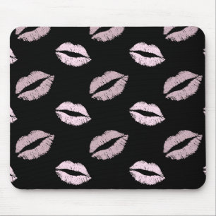 Silberrosa Küsse Mousepad