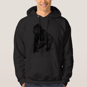 Silberrücken-Gorilla Silber Rücken Primate Affe 1 Hoodie