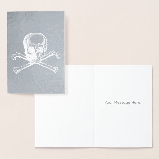 Silberschädel Folienkarte (Anzeige)