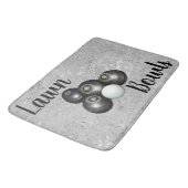 Silberschädel und Jack, Memory-Schaumbad, Badematte (Schrägansicht)