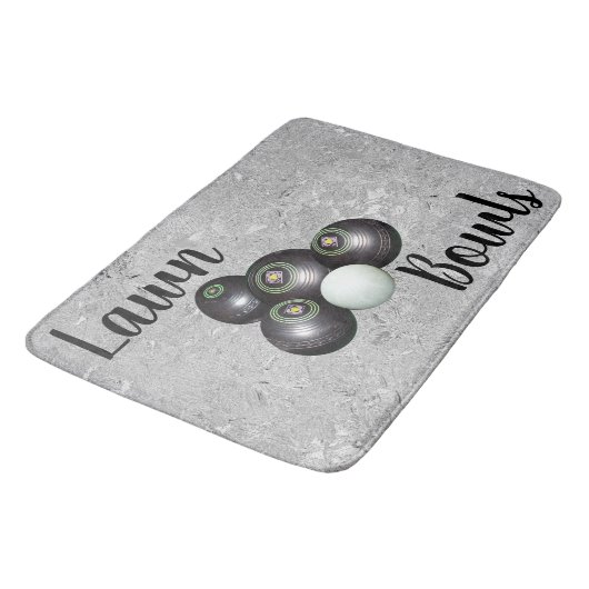 Silberschädel und Jack, Memory-Schaumbad, Badematte (Schrägansicht)