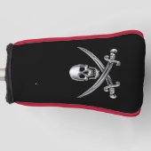 Silberschädel und Schwerter, überquert Golf Headcover (Vorderseite)