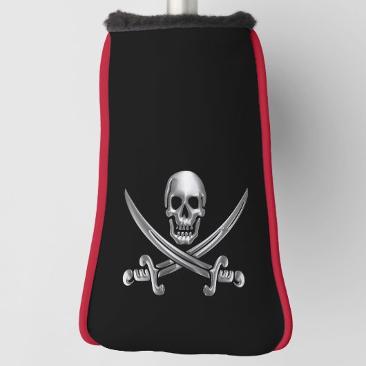 Silberschädel und Schwerter, überquert Golf Headcover (Rotieren 90)