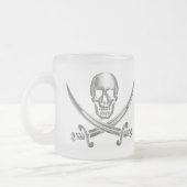Silberschädel und Schwerter, überquert Mattglastasse (Links)