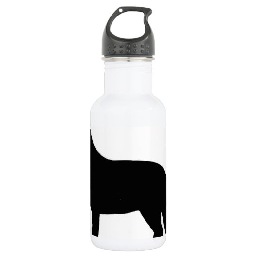 Silberschäfer Edelstahlflasche (Vorderseite)