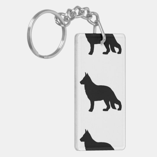 Silberschäfer Schlüsselanhänger (Vorderseite links)