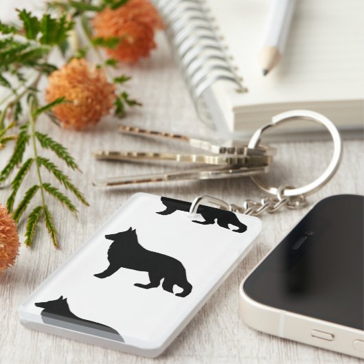 Silberschäfer Schlüsselanhänger (Vorderseite rechts)