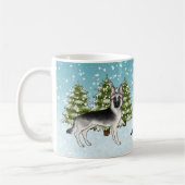 Silberschäfer Winterwald mit Namen Kaffeetasse (Links)