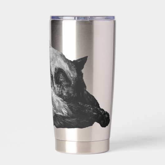 Silberschattierungs-Tasse Thermobecher (Rückseite)
