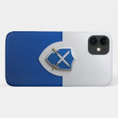 Silberschild mit überkreuzten Schwertern Case-Mate iPhone Hülle (Rückseite (Horizontal))