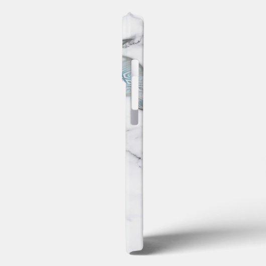 Silberschildkröten Graumarmor Case-Mate iPhone Hülle (Rückseite / Links)