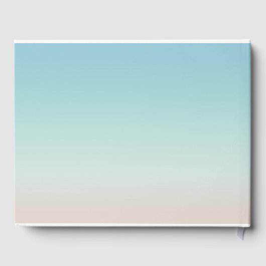 Silberschildkröten Hochzeit am Strand Gästebuch (Rückseite)