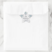 Silberschildkrötenmarmor | Mele Kalikimaka |Weihna Stern-Aufkleber (Tasche)