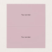 Silberschimmerstaub und rosa eingeklappt visitenkarten (Innenseite Aufgefaltet)