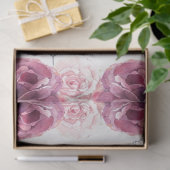 Silberschlüssel und Blumenzwirnpapier Seidenpapier (Geschenk)