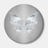 Silberschmetterling Magnet (Vorne)