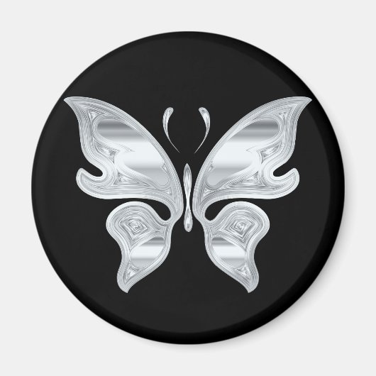 Silberschmetterling Magnet (Vorne)