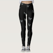Silberschmetterlinge Leggings (Vorderseite)