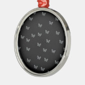 Silberschmetterlinge Silbernes Ornament (Links)