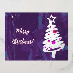 Silberschmiedebaum Folien Feiertagspostkarte