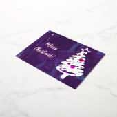 Silberschmiedebaum Folien Feiertagspostkarte (Gedreht)