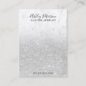 Silberschmuck aus Marmor, Ohrring Visitenkarte (Vorderseite)