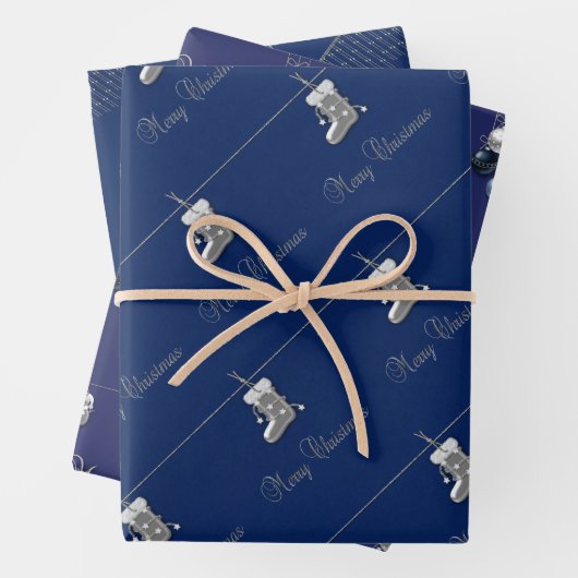 Silberschmuck Geschenkpapier Set (Beispiel)