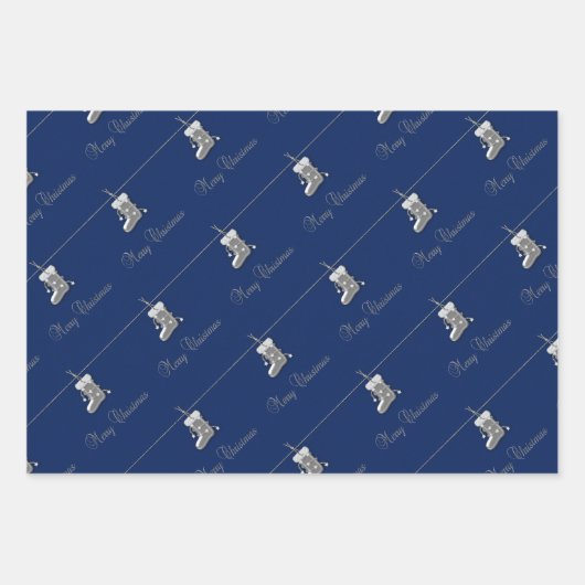 Silberschmuck Geschenkpapier Set (Vorderseite)