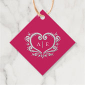 Silberschmuck, Mono-Beere-Rote Hochzeit Geschenkanhänger (Vorderseite)