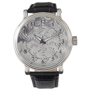 Silberschneeflocke Armbanduhr