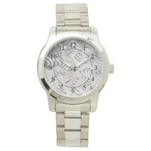 Silberschneeflocke Armbanduhr