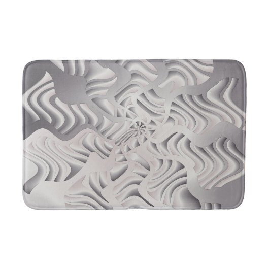 Silberschneeflocke Badematte (Vorderseite)