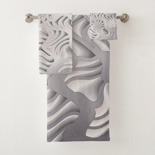 Silberschneeflocke Badhandtuch Set (Insitu)