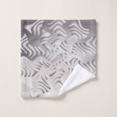 Silberschneeflocke Badhandtuch Set (Waschlappen)